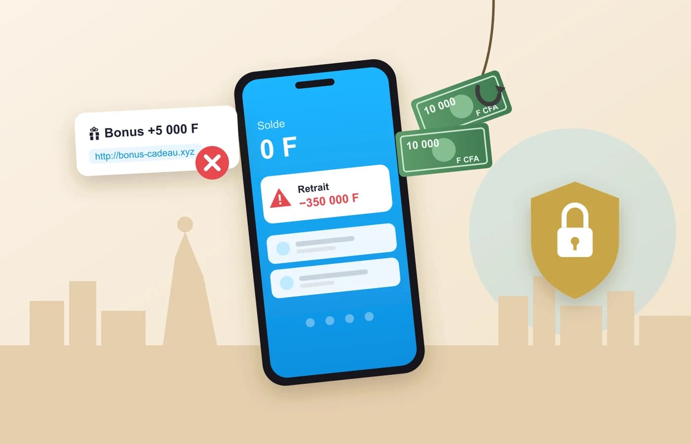 Un faux « bonus », un lien piégé, un code soutiré : en quelques minutes, le solde tombe à zéro. Au Sénégal, le mobile money sert de compte courant à des millions de personnes, ce qui attire les escrocs.