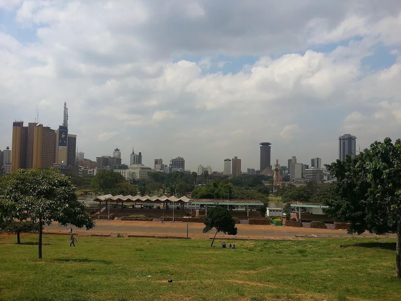 Downtown Nairobi. In 2019 Microsoft chose the city for one of its two African engineering centres; the other was in Lagos.